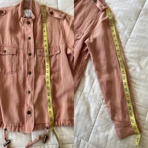 SOLD 💟 RAILS Collins Utility Linen Blend Jacket in Rose Dust Size Small - Picture 14 of 16